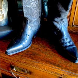 A beautiful all leather pair of darling cowboy boots